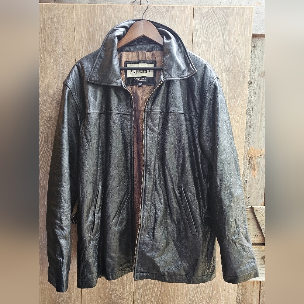 Wilsons Black Leather Men's Leather Jacket